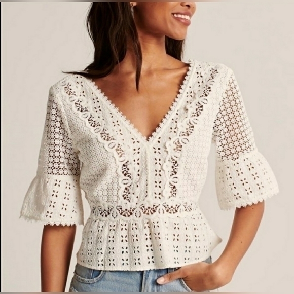 Abercrombie & Fitch Tops - Abercrombie and Fitch V Neck Blouse